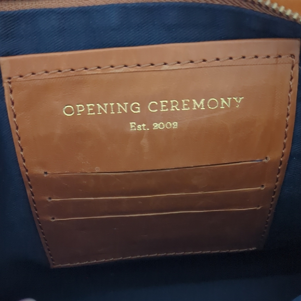 Opening Ceremony Tan Leather Satchel Bag - Picture 3 of 16